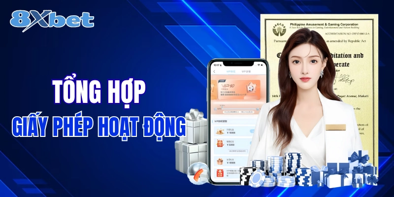 Danh mục giấy phép hoạt động của 8XBET